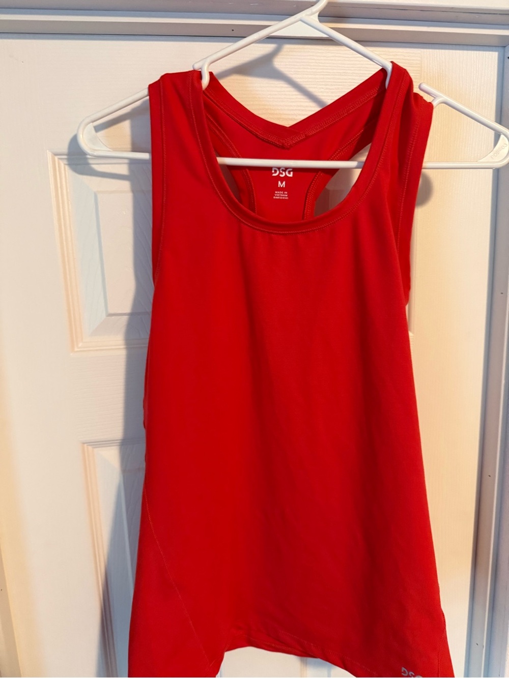 DSG Women's Bright Red Racerback Tank Top